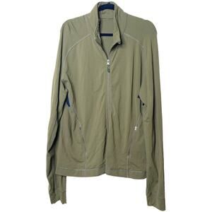 Lululemon Men's Olive Green Full-Zip Athletic Activewear Jacket Sz Large